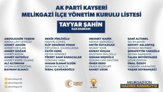 AK Parti Melikgazide yönetim belirlendi