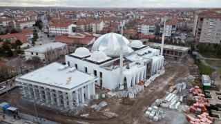Aksarayda Selçuklu Cami ve Külliyesi Projesi inşaatı hızla yükseliyor