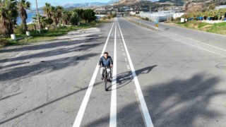 Alanya-Gazipaşa arasına 13 kilometrelik yeni bisiklet yolu yapılıyor