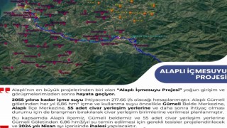Alaplıda 30 yıllık içme suyu sona gelindi