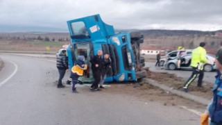 Amasyada kargo araçlarının da karıştığı iki ayrı kaza: 1 ölü, 3 yaralı
