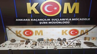 Ankarada 3 bin 759 adet tarihi obje ve 63 sikke ele geçirildi