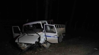 Antalyada otomobil ile kamyonet kafa kafaya çarpıştı: 1 ölü, 2 yaralı