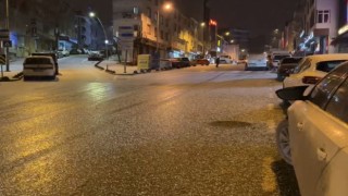 Arnavutköyde kar yağışı etkili olmaya başladı