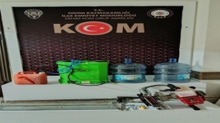 Askeri alanda kaçak kazıya polis baskını