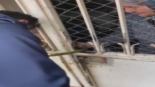 Asma kilidin anahtarın kaybeden yaşlı kadın evinde mahsur kaldı