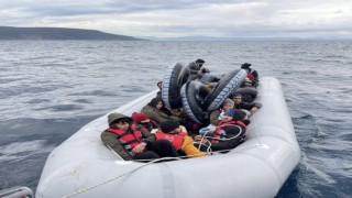 Ayvacık açıklarında 87 kaçak göçmen yakalandı
