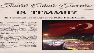 Babaeskide öğrencilerden 15 Temmuz gazetesi