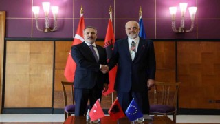 Bakan Fidan, Arnavutluk Başbakanı Rama tarafından kabul edildi