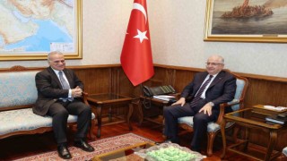 Bakan Güler, İtalya Büyükelçisi Marrapodiyi kabul etti