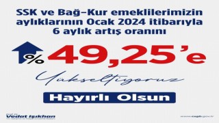 Bakan Işıkhan: SSK ve Bağ-Kur emeklilerinin maaş artışlarını yüzde 49,25e yükseltiyoruz