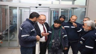 Başkan Çetin Akın güne Turgutlunun emekçileriyle başladı