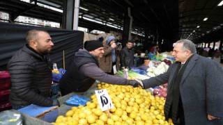 Başkan Yalçına ilgi yoğun