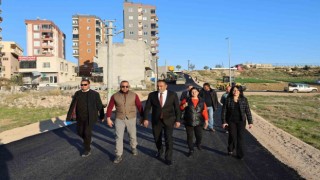Başkan Yılmaz asfalt çalışmalarını yerinde inceledi