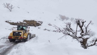 Batmanda kar yağışı nedeniyle kapanan köy yolları ulaşıma açıldı