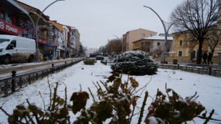Bayburtta kar yağışı