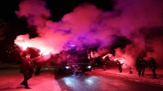 Beşiktaşa Sivasta coşkulu karşılama