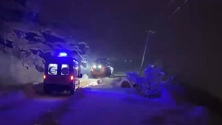 Beytüşşebapta karda hasta kurtarma operasyonu