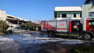 Bir işçinin öldüğü 3 işçinin de yaralandığı yangın elektrikli sobadan çıkmış