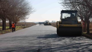 Bostancı grup yoluna sıcak asfalt döküldü