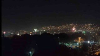 Bursa yeni yıla havai fişekler ve silah sesleriyle girdi