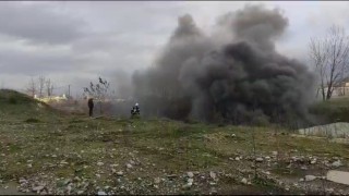 Bursada 100. Yıl Atatürk Stadyumunda yangın paniği