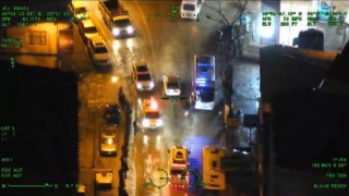 Bursada nefes kesen uyuşturucu operasyonu kamerada...O kaçtı helikopter takip etti
