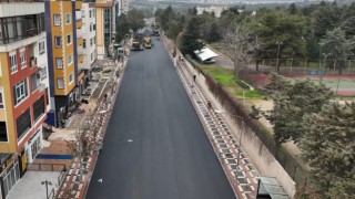 Büyükşehirden sıcak asfalt çalışması