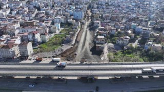 Canikte yeni bulvar yolu çalışmaları hızla sürüyor