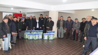 Çitçilere organik tarım için bordo bulamacı dağıtıldı