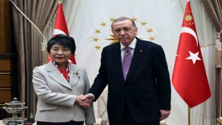 Cumhurbaşkanı Erdoğan, Japonya Dışişleri Bakanı Yokoyu kabul etti