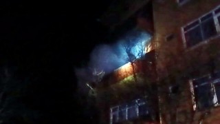 Dakikalar önce ayrıldığı evde yangın çıktı