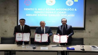 Denizlide Mesleki Eğitim ve İş Birliği protokolü imzalandı