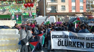 Dicle ilçesinde çocuklardan Gazzeye destek yürüyüşü