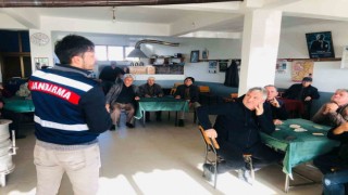 Edirne Jandarması köylerde vatandaşları bilgilendiriyor