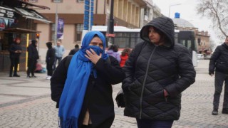 Edirnede soğuk hava hayatı olumsuz etkiledi