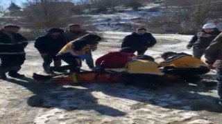 Elektrik akımına kapılan vatandaşın yardımına ambulans helikopter yetişti