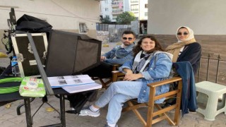 Esenlerde akademi öğrencileri film setini ziyaret etti