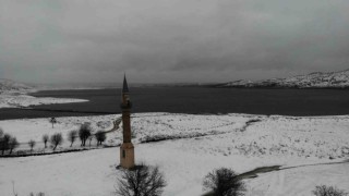 Eskişehirde havadan görüntülenen kar manzaraları mest etti
