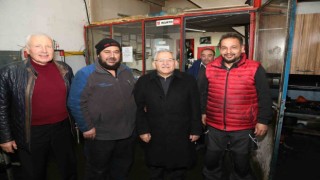 Esnaf dostu Başkan Büyükkılıç, sanayi esnafını ziyaret etti