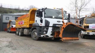 Eyüpsultan Belediyesi ekiplerinin kar mesaisi başladı