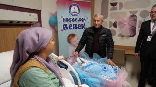 Gaziantepte yeni yılın ilk bebeği dünyaya gözlerini açtı