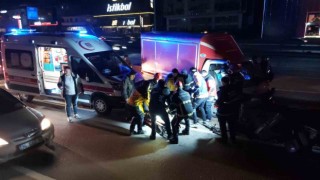 Gebzede kamyonet bariyerlere ok gibi saplandı: 1 yaralı