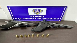 Gece devriyesinde 2 ruhsatsız silah ele geçirildi