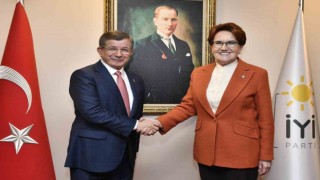 Gelecek Partisi Genel Başkanı Davutoğlundan İYİ Parti lideri Akşenere ziyaret