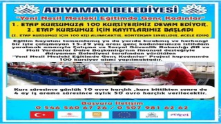 Genç kadınlara istihdam sağlanmaya devam ediliyor