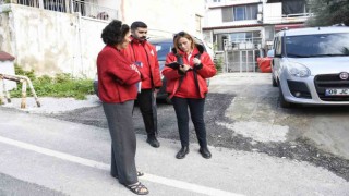 Güvercin Masa gezici ekibi halkın talepleri için kapı kapı dolaşıyor