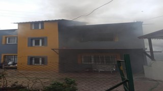 Hatayda çıkan ev yangına itfaiye ekipleri tarafından söndürüldü