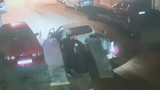 Hırsızlar iş yerinin önündeki rampayı çaldı