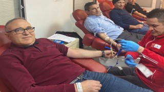 Hisarcıkta kan bağışı kampanyasına yoğun ilgi